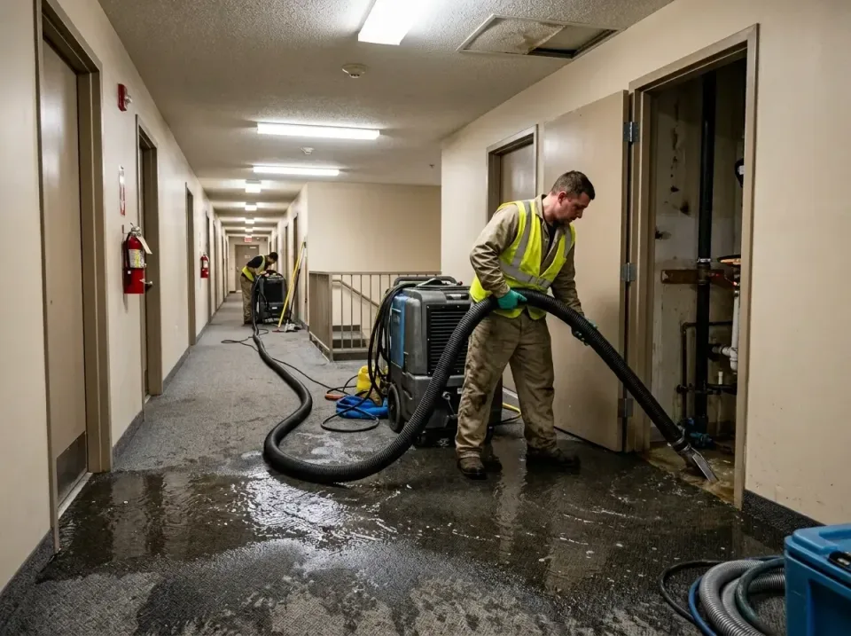 multi-unit-apartment-hallway-f-005 — frequently asked questions, Emergency Burst Pipe Water Extraction & Removal in Navy, VA